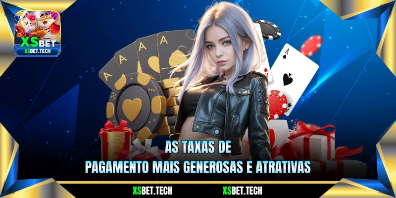 As taxas de pagamento mais generosas e atrativas